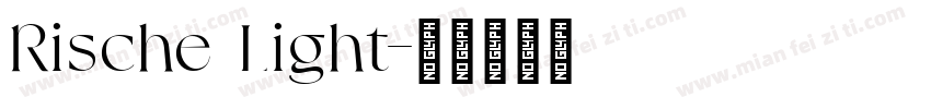 Rische Light字体转换